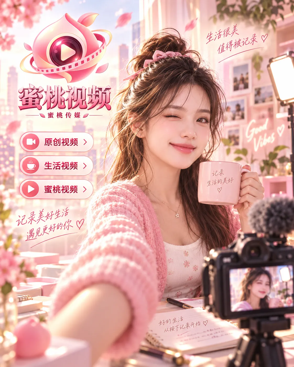 正常成年女性创作者角色影像拍摄